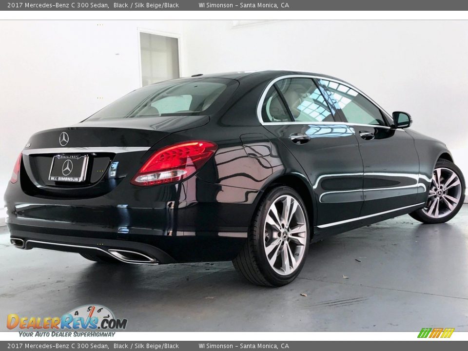 2017 Mercedes-Benz C 300 Sedan Black / Silk Beige/Black Photo #16