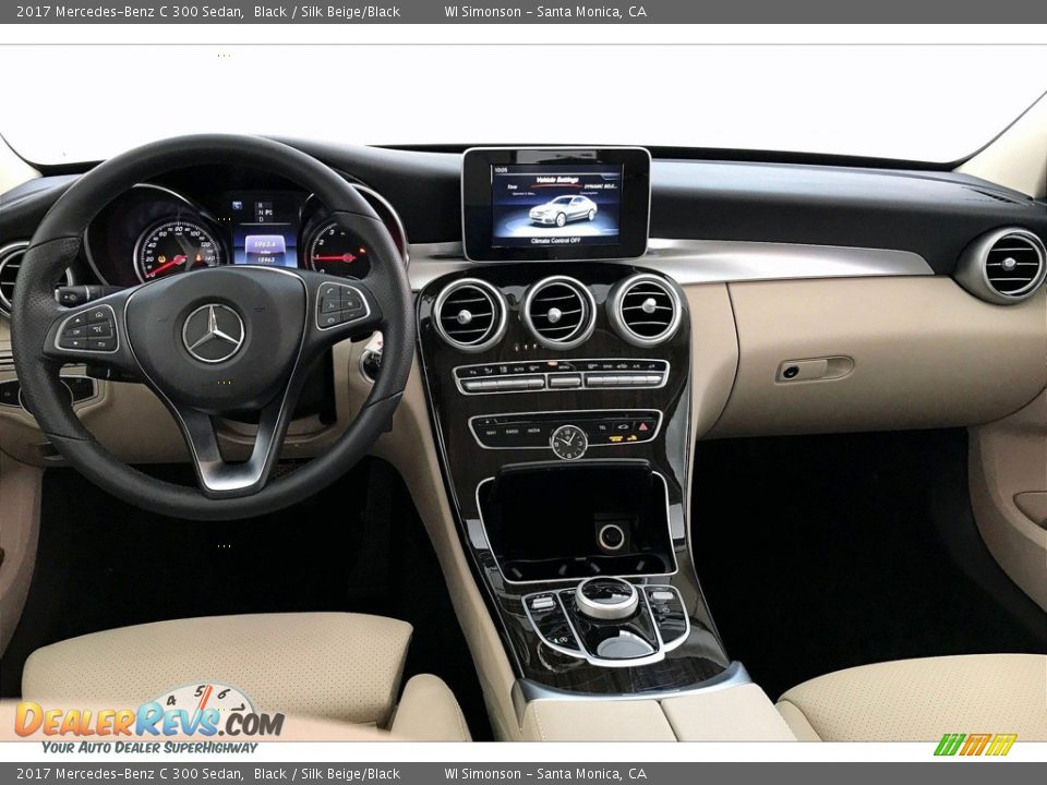 2017 Mercedes-Benz C 300 Sedan Black / Silk Beige/Black Photo #17