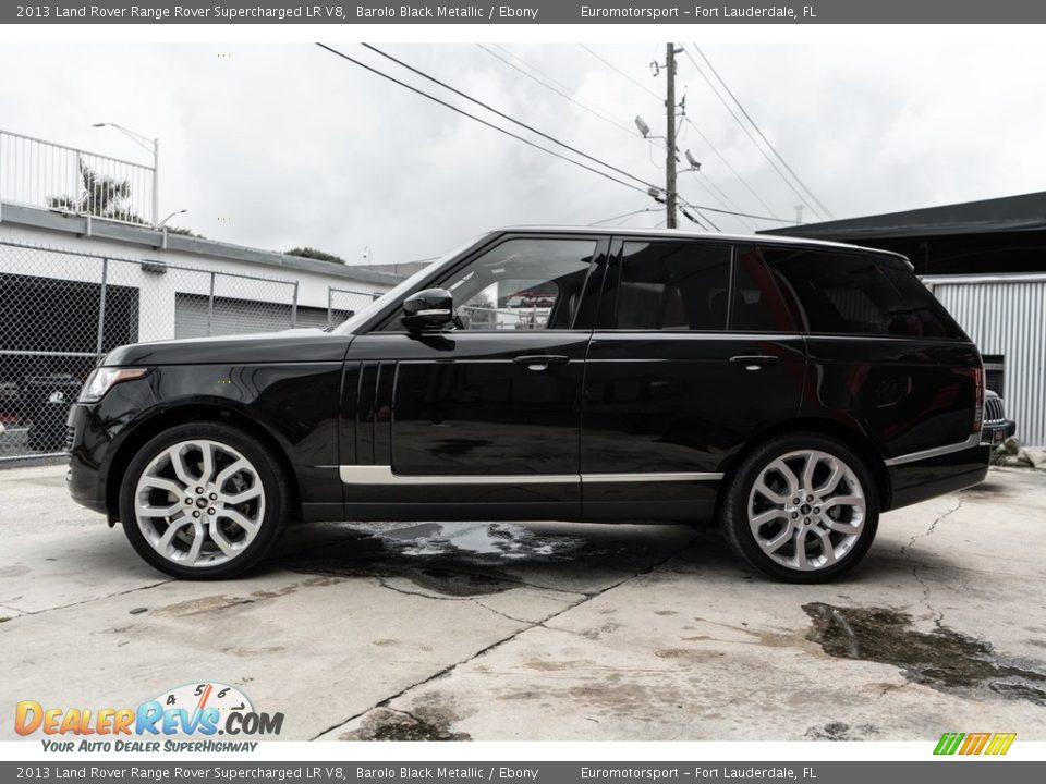 Barolo Black Metallic 2013 Land Rover Range Rover Supercharged LR V8 Photo #3