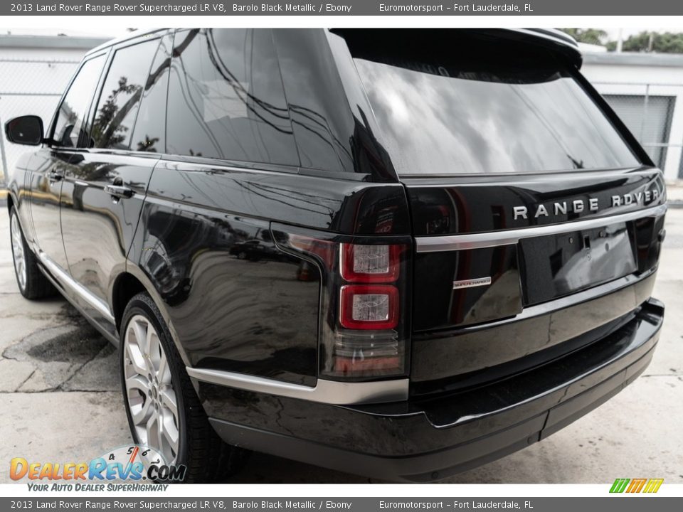 2013 Land Rover Range Rover Supercharged LR V8 Barolo Black Metallic / Ebony Photo #4
