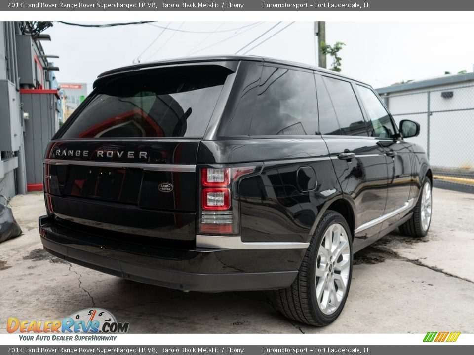 2013 Land Rover Range Rover Supercharged LR V8 Barolo Black Metallic / Ebony Photo #6