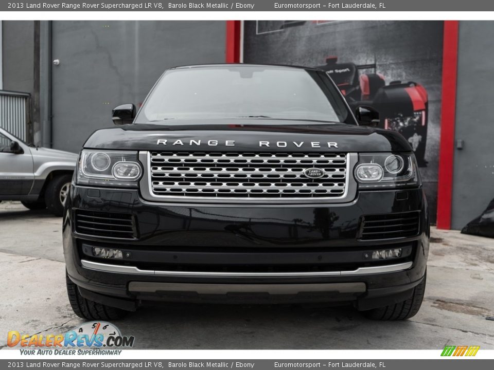 2013 Land Rover Range Rover Supercharged LR V8 Barolo Black Metallic / Ebony Photo #7