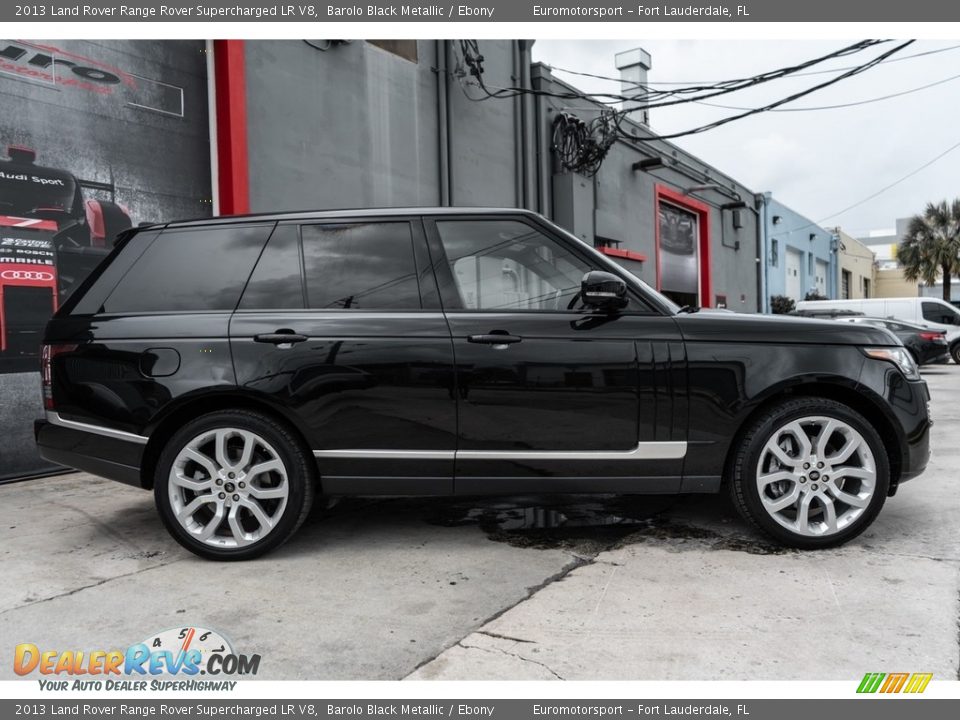 Barolo Black Metallic 2013 Land Rover Range Rover Supercharged LR V8 Photo #8