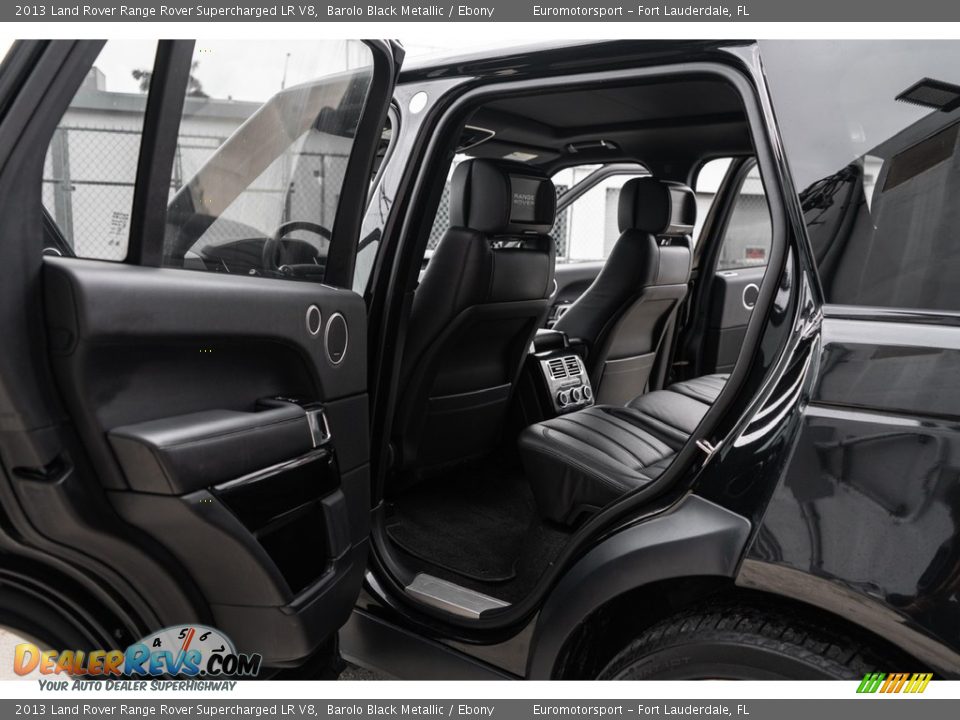 2013 Land Rover Range Rover Supercharged LR V8 Barolo Black Metallic / Ebony Photo #10