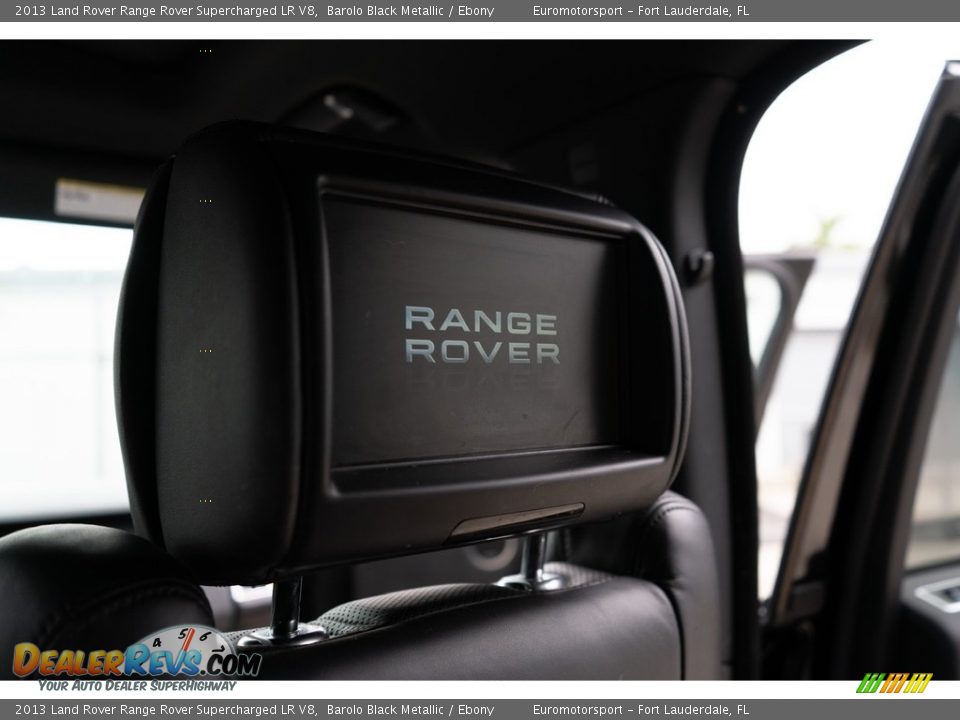 2013 Land Rover Range Rover Supercharged LR V8 Barolo Black Metallic / Ebony Photo #14