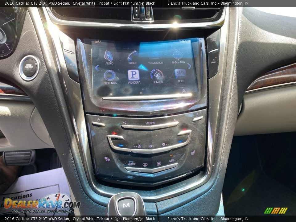 2016 Cadillac CTS 2.0T AWD Sedan Crystal White Tricoat / Light Platinum/Jet Black Photo #31