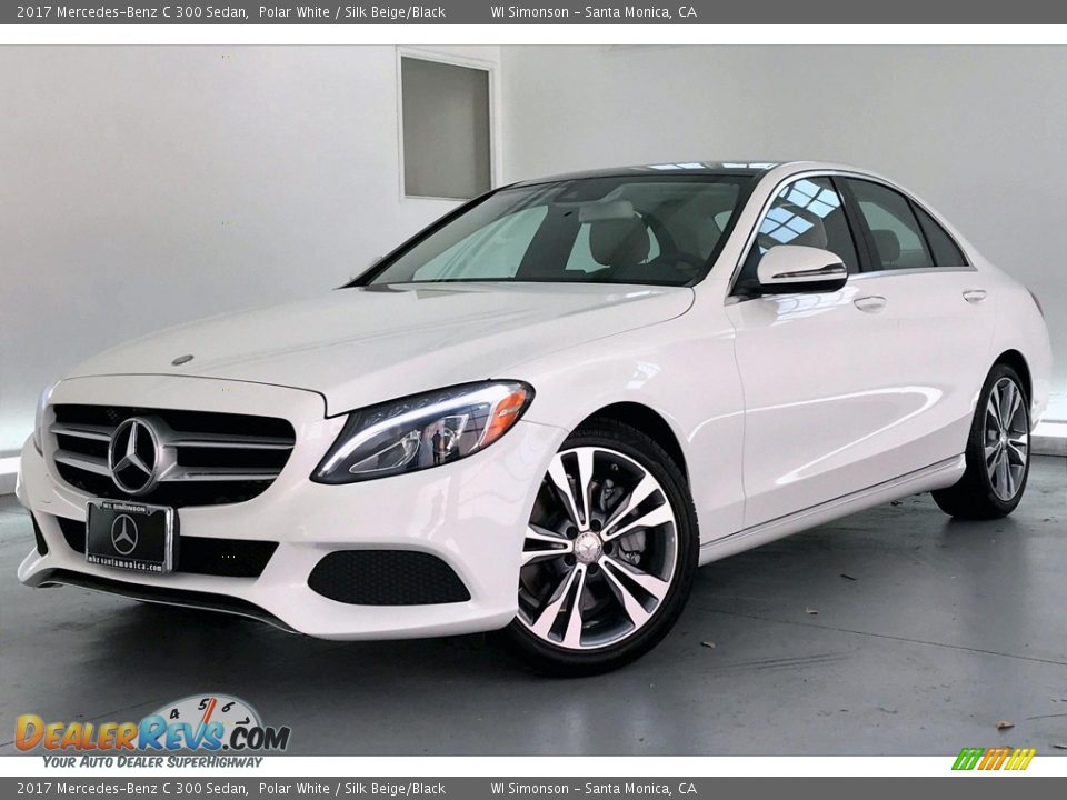 2017 Mercedes-Benz C 300 Sedan Polar White / Silk Beige/Black Photo #12