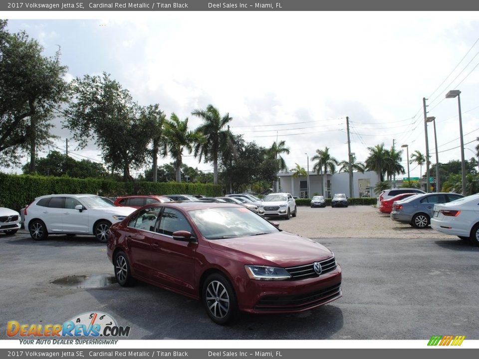 2017 Volkswagen Jetta SE Cardinal Red Metallic / Titan Black Photo #1