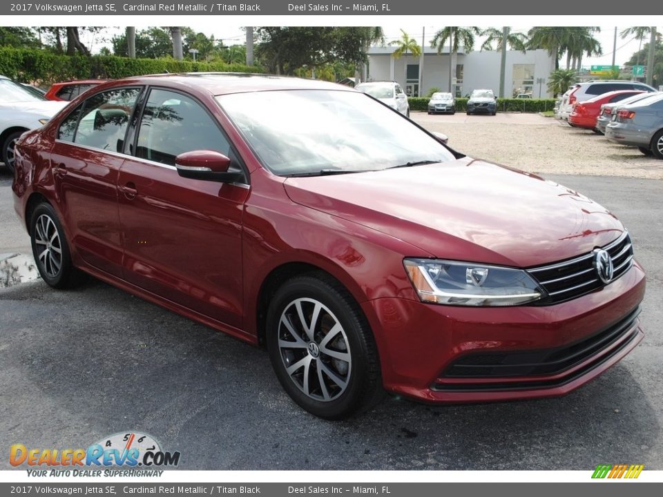 2017 Volkswagen Jetta SE Cardinal Red Metallic / Titan Black Photo #2