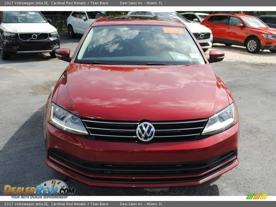 2017 Volkswagen Jetta SE Cardinal Red Metallic / Titan Black Photo #3