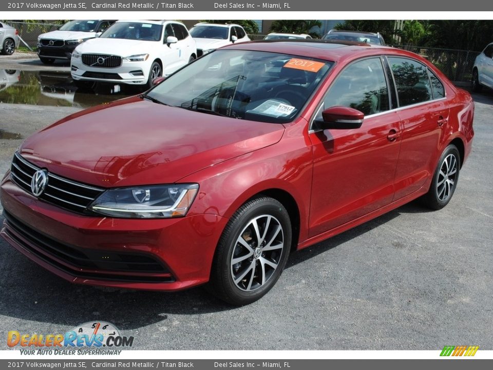 2017 Volkswagen Jetta SE Cardinal Red Metallic / Titan Black Photo #4