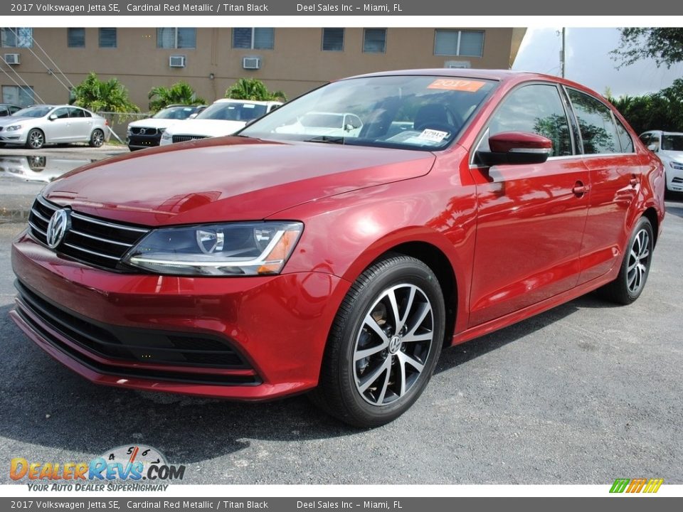 2017 Volkswagen Jetta SE Cardinal Red Metallic / Titan Black Photo #5