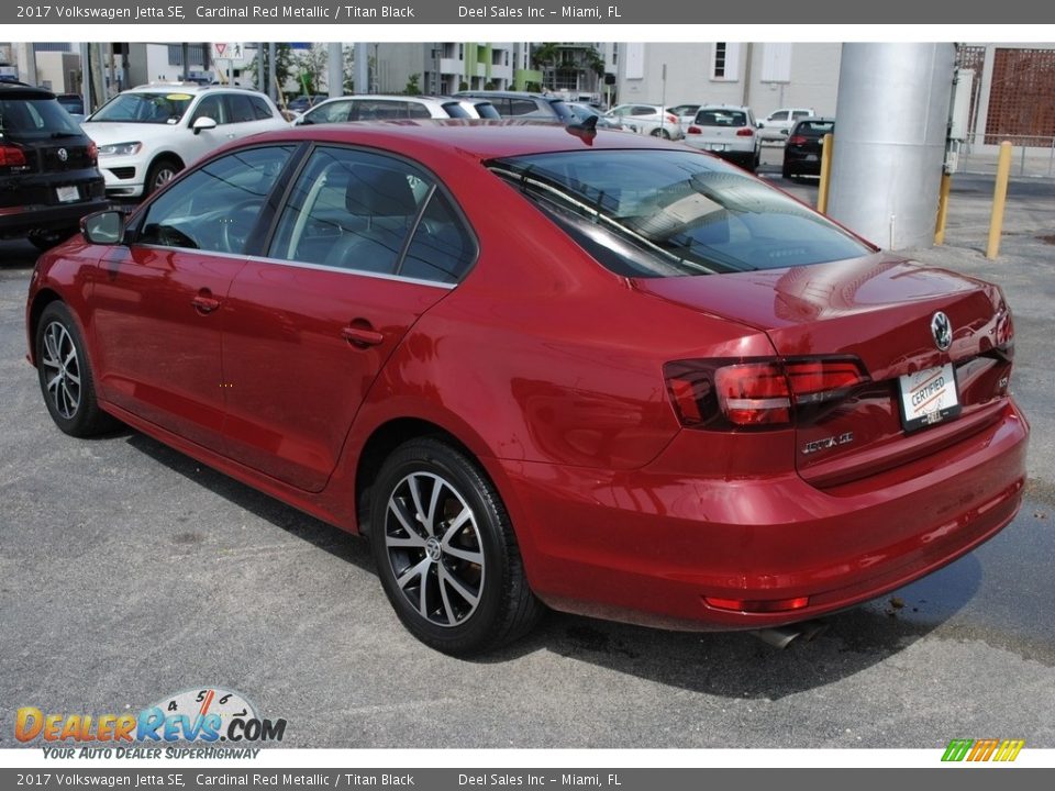 2017 Volkswagen Jetta SE Cardinal Red Metallic / Titan Black Photo #6