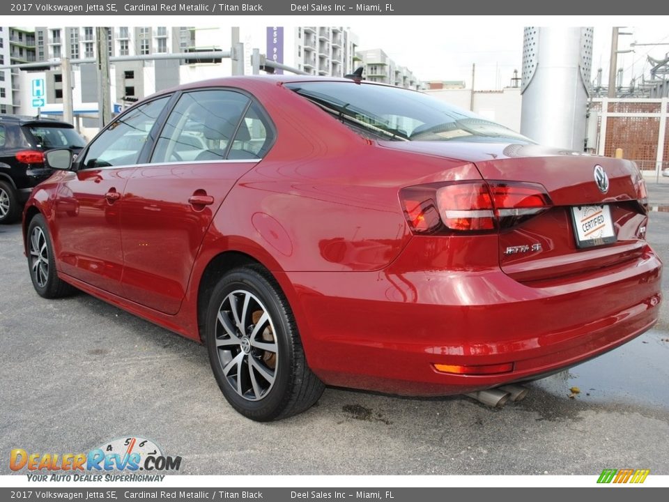 2017 Volkswagen Jetta SE Cardinal Red Metallic / Titan Black Photo #7