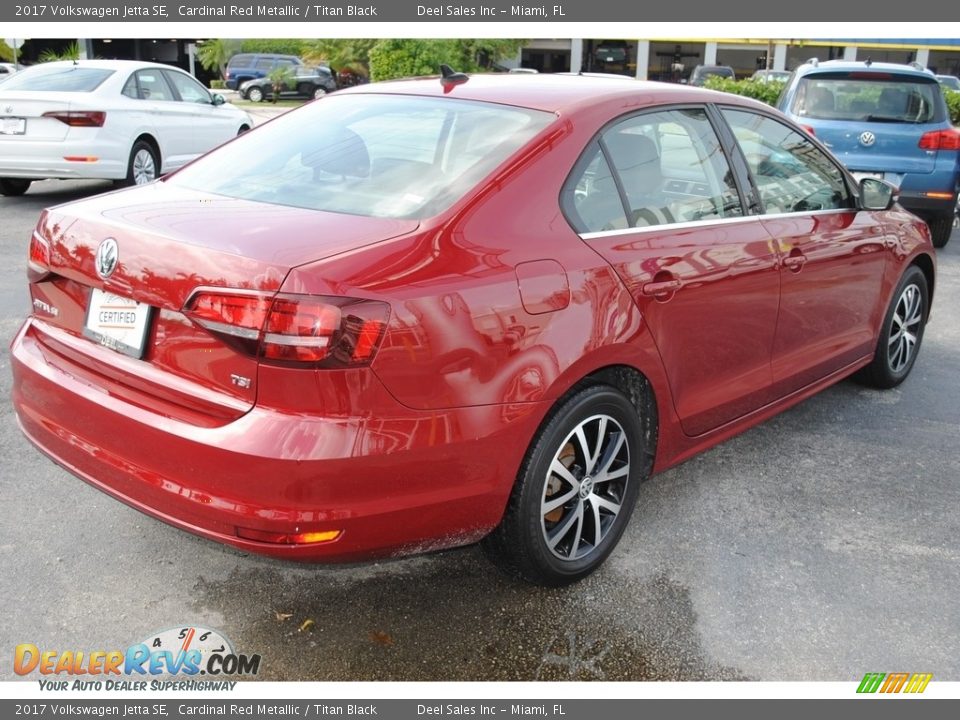 2017 Volkswagen Jetta SE Cardinal Red Metallic / Titan Black Photo #9