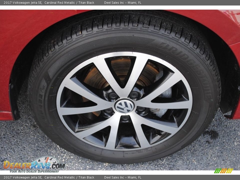 2017 Volkswagen Jetta SE Cardinal Red Metallic / Titan Black Photo #10