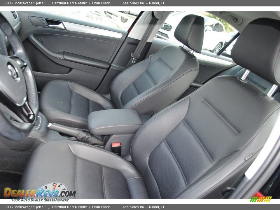 2017 Volkswagen Jetta SE Cardinal Red Metallic / Titan Black Photo #13