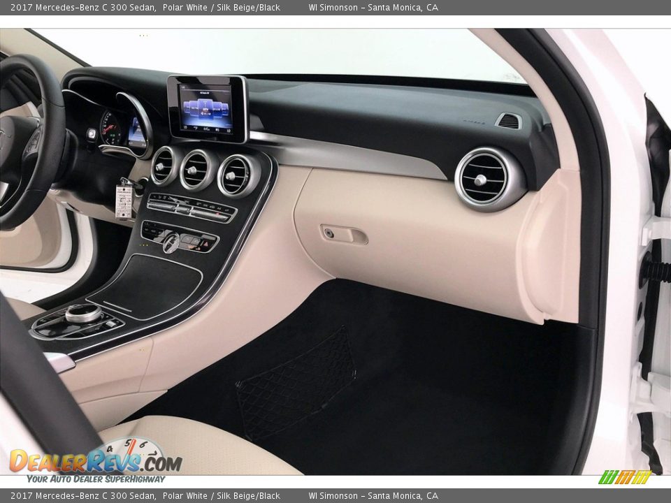 2017 Mercedes-Benz C 300 Sedan Polar White / Silk Beige/Black Photo #28