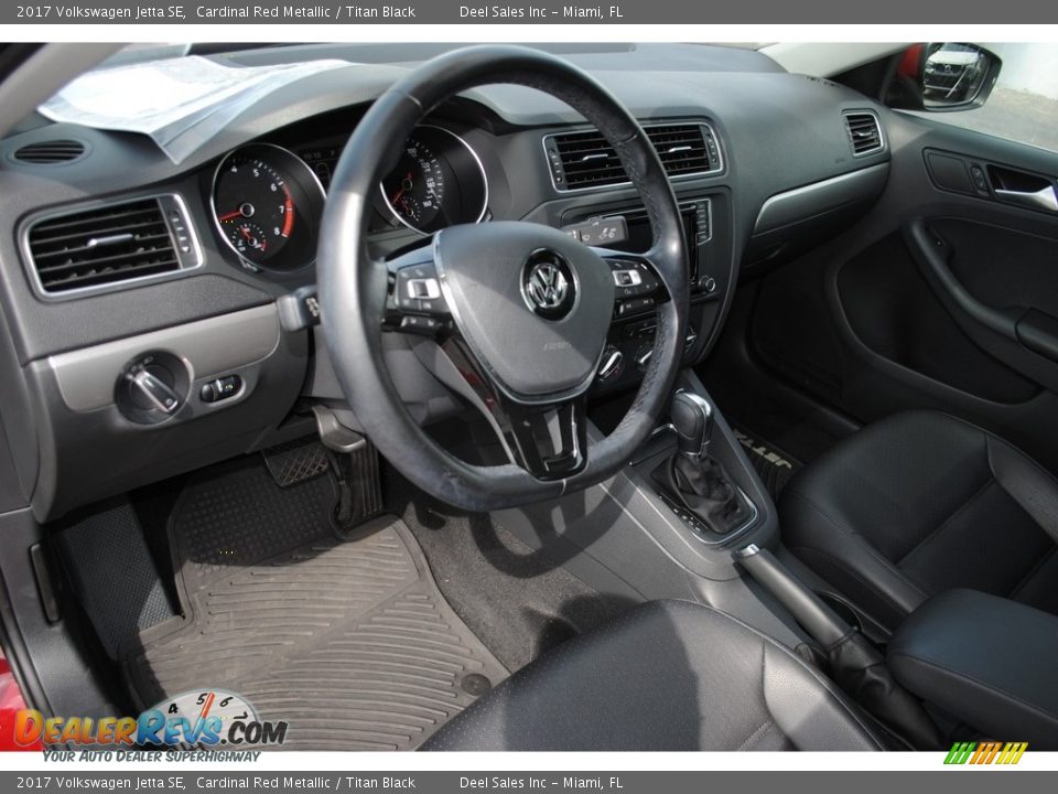 2017 Volkswagen Jetta SE Cardinal Red Metallic / Titan Black Photo #16