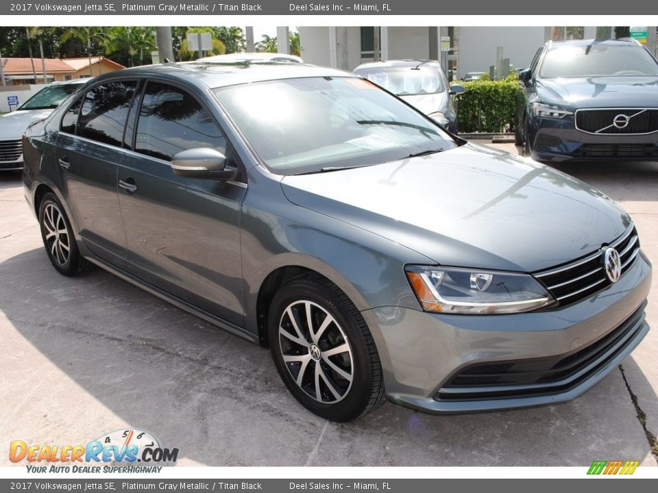 2017 Volkswagen Jetta SE Platinum Gray Metallic / Titan Black Photo #2