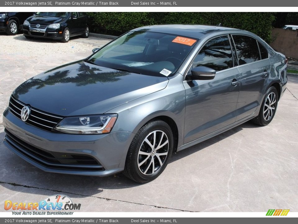 2017 Volkswagen Jetta SE Platinum Gray Metallic / Titan Black Photo #4