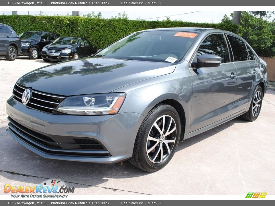 2017 Volkswagen Jetta SE Platinum Gray Metallic / Titan Black Photo #5