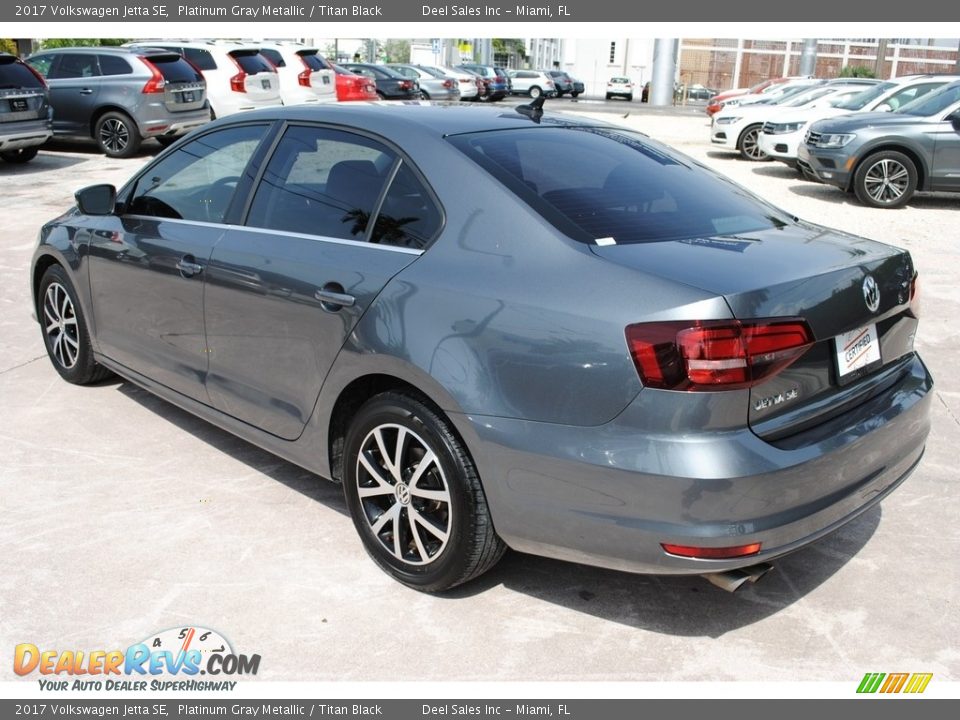2017 Volkswagen Jetta SE Platinum Gray Metallic / Titan Black Photo #6