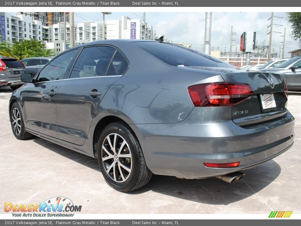 2017 Volkswagen Jetta SE Platinum Gray Metallic / Titan Black Photo #7