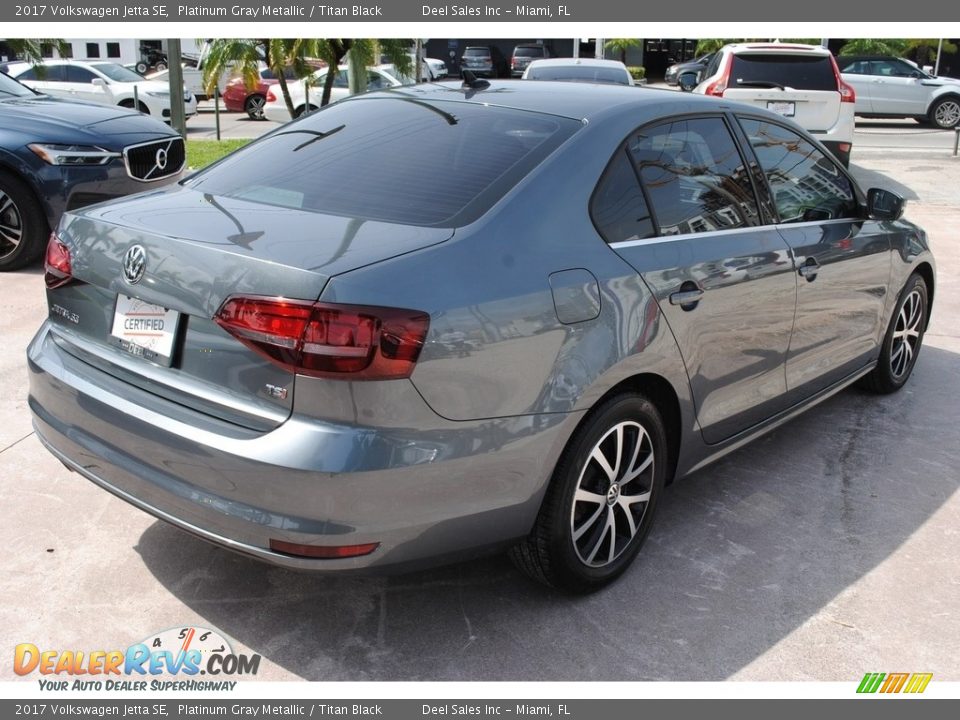 2017 Volkswagen Jetta SE Platinum Gray Metallic / Titan Black Photo #9