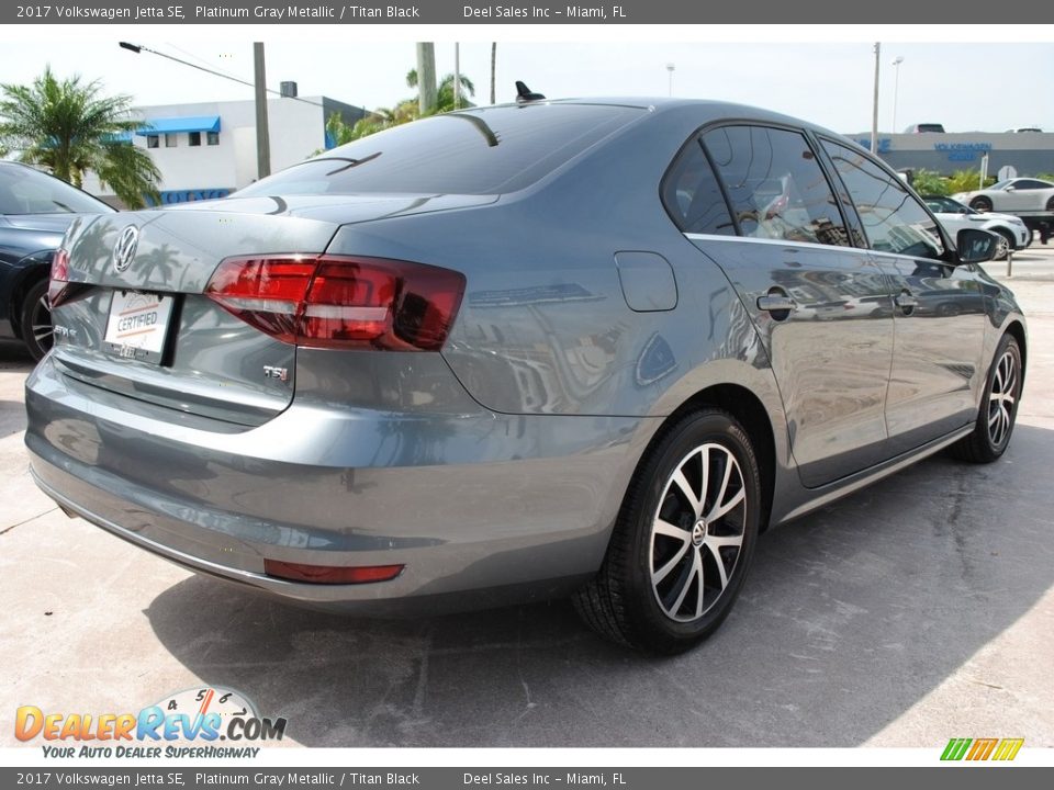 2017 Volkswagen Jetta SE Platinum Gray Metallic / Titan Black Photo #10