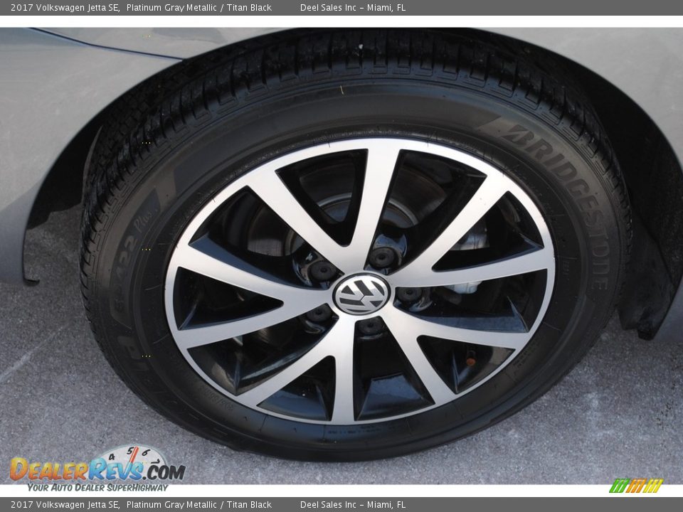 2017 Volkswagen Jetta SE Platinum Gray Metallic / Titan Black Photo #11