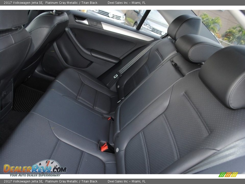 2017 Volkswagen Jetta SE Platinum Gray Metallic / Titan Black Photo #12