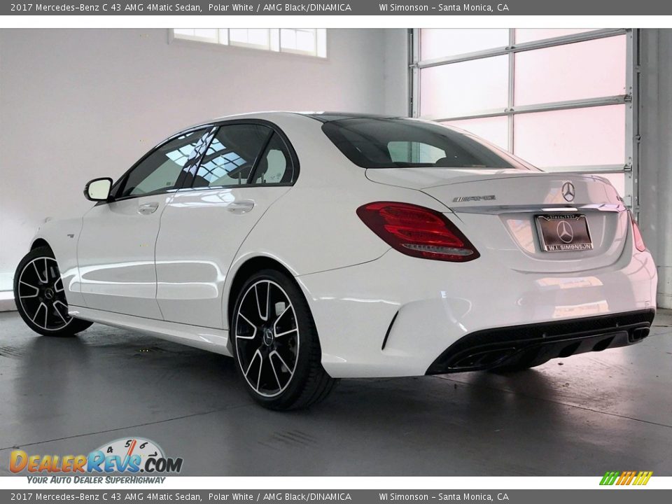 2017 Mercedes-Benz C 43 AMG 4Matic Sedan Polar White / AMG Black/DINAMICA Photo #10