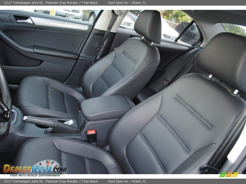 2017 Volkswagen Jetta SE Platinum Gray Metallic / Titan Black Photo #14