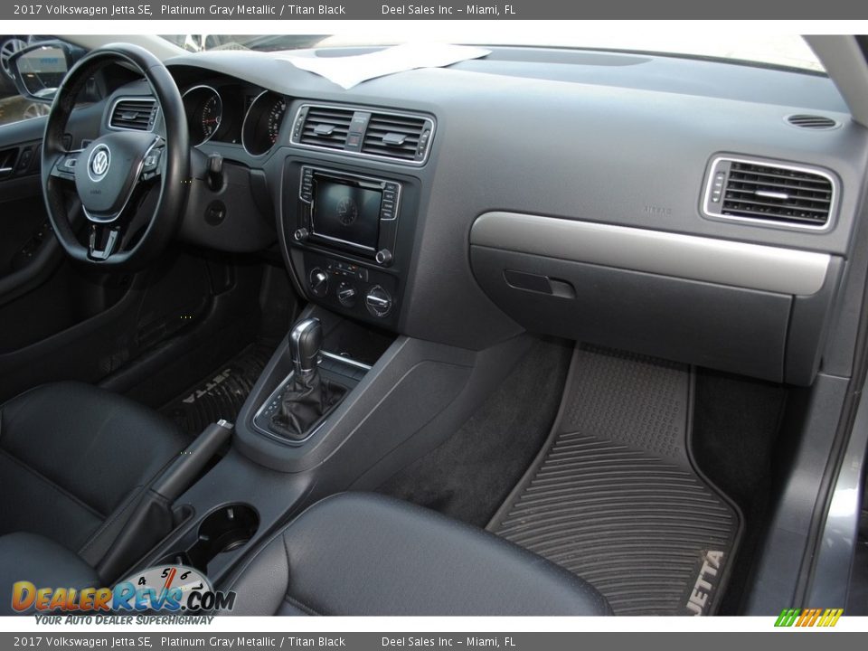 2017 Volkswagen Jetta SE Platinum Gray Metallic / Titan Black Photo #18