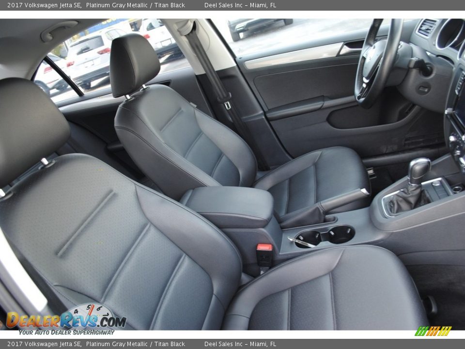 2017 Volkswagen Jetta SE Platinum Gray Metallic / Titan Black Photo #19