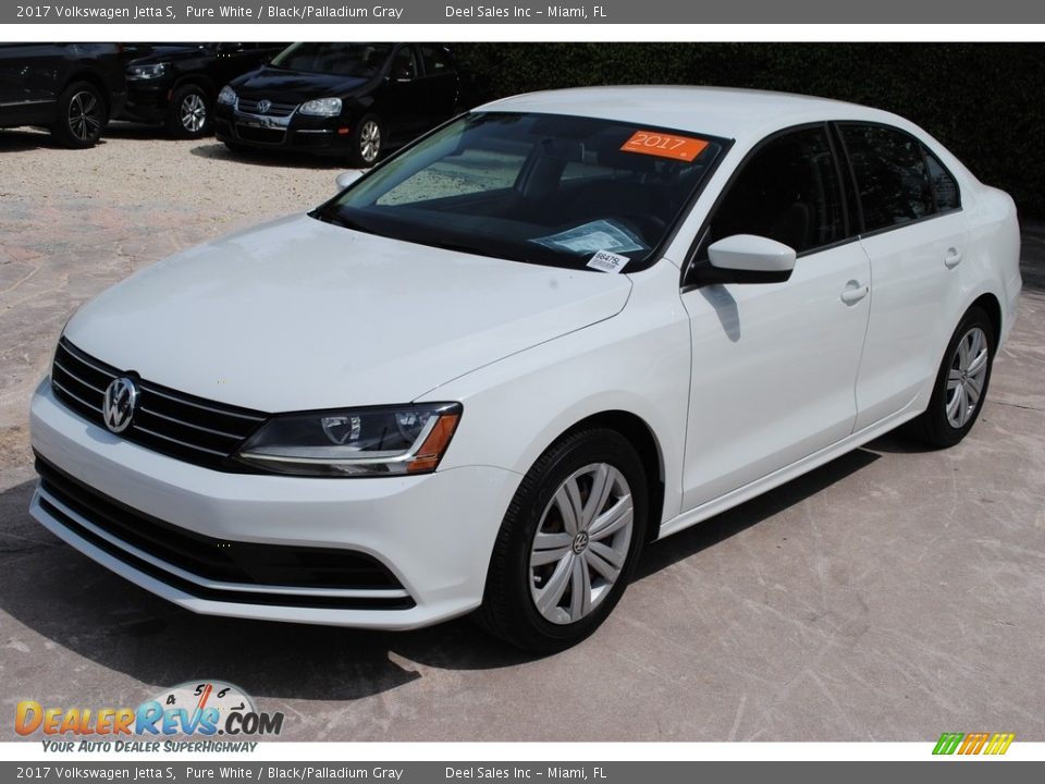 2017 Volkswagen Jetta S Pure White / Black/Palladium Gray Photo #4