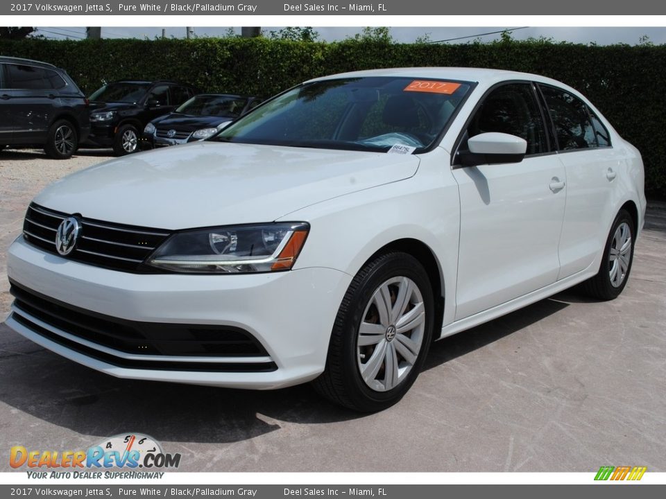 2017 Volkswagen Jetta S Pure White / Black/Palladium Gray Photo #5