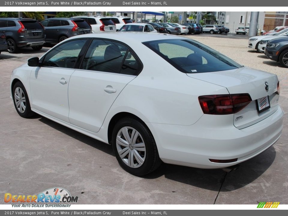 2017 Volkswagen Jetta S Pure White / Black/Palladium Gray Photo #6