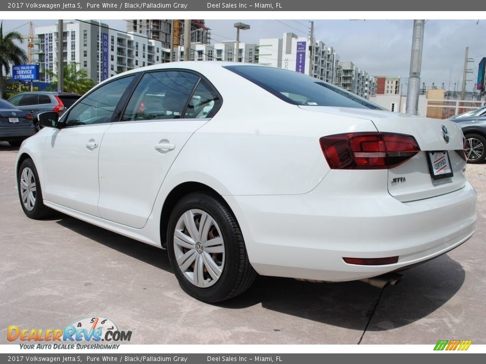 2017 Volkswagen Jetta S Pure White / Black/Palladium Gray Photo #7