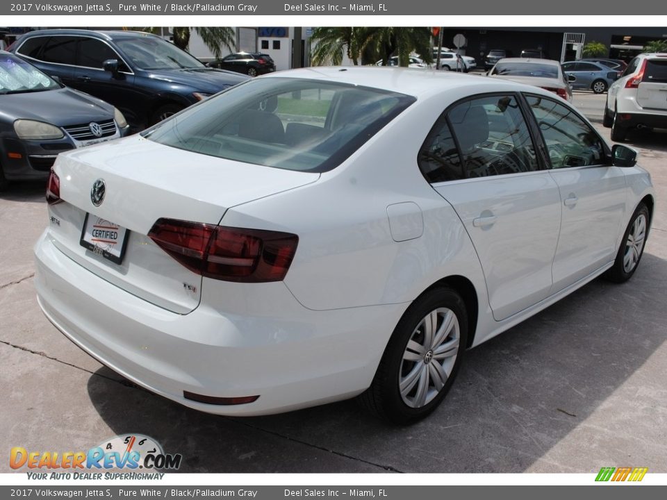 2017 Volkswagen Jetta S Pure White / Black/Palladium Gray Photo #9