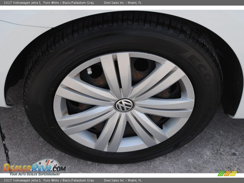 2017 Volkswagen Jetta S Pure White / Black/Palladium Gray Photo #11