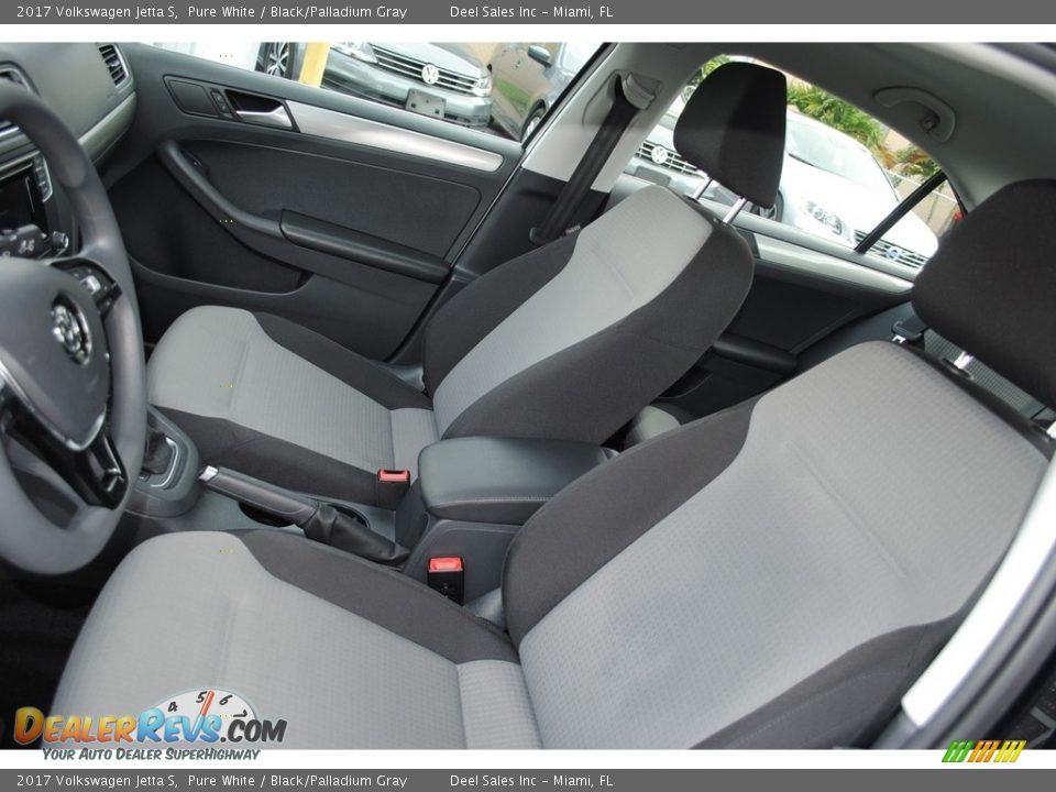 2017 Volkswagen Jetta S Pure White / Black/Palladium Gray Photo #13