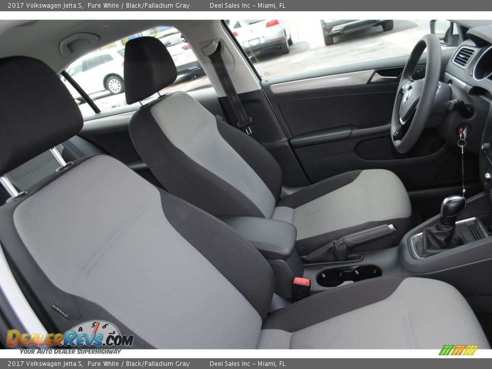 2017 Volkswagen Jetta S Pure White / Black/Palladium Gray Photo #18
