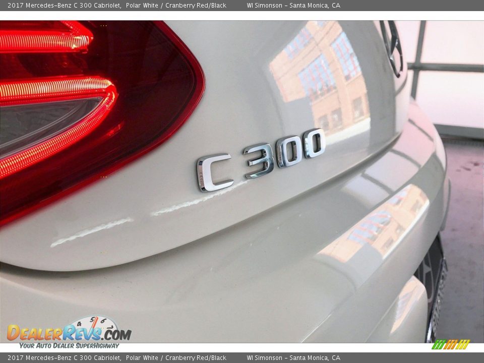 2017 Mercedes-Benz C 300 Cabriolet Polar White / Cranberry Red/Black Photo #27