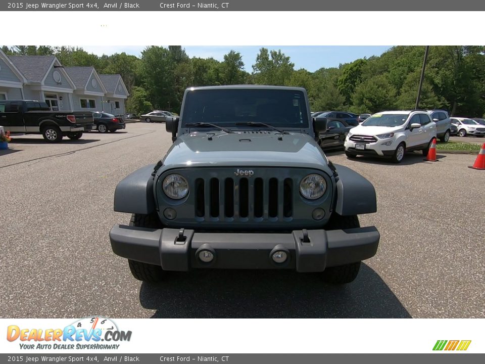 2015 Jeep Wrangler Sport 4x4 Anvil / Black Photo #2