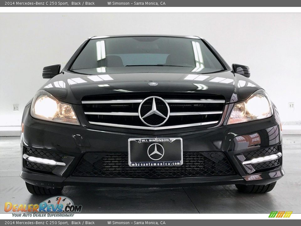 2014 Mercedes-Benz C 250 Sport Black / Black Photo #2