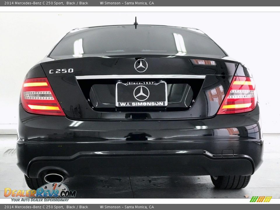 2014 Mercedes-Benz C 250 Sport Black / Black Photo #3