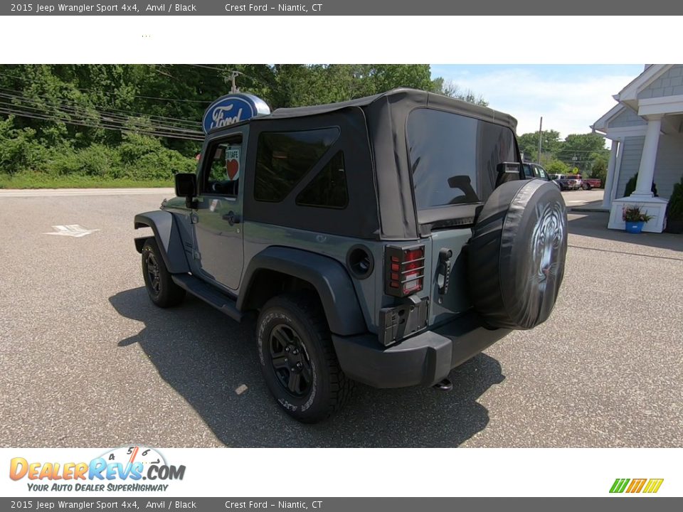 2015 Jeep Wrangler Sport 4x4 Anvil / Black Photo #5
