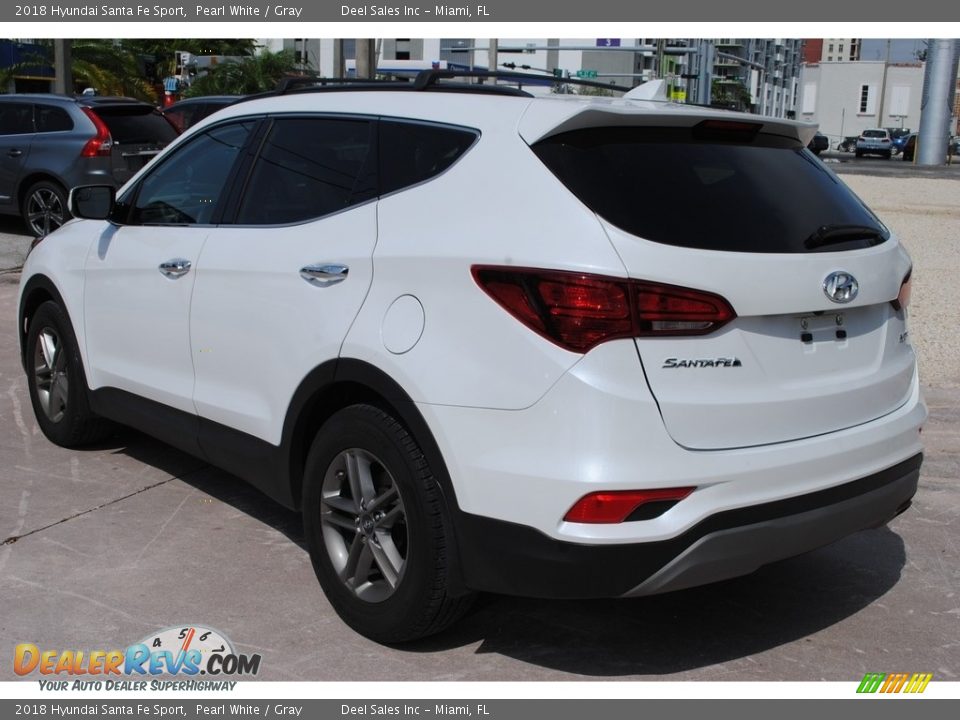 2018 Hyundai Santa Fe Sport Pearl White / Gray Photo #6